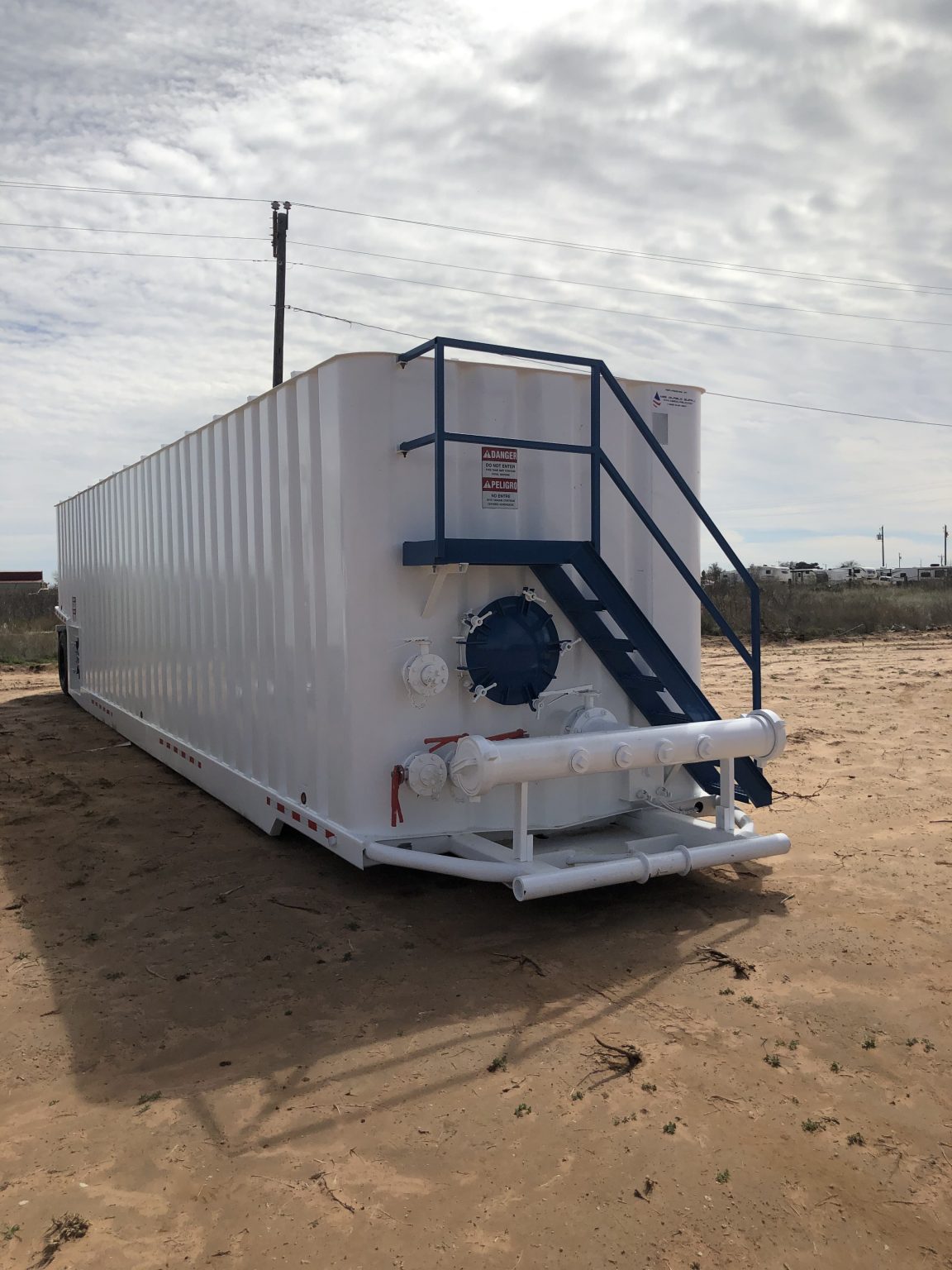 Fully Refurbished 21 000 Gallon 500 BBL External Manifold Frac Tank fully-refurbished-21-000-gallon-500-bbl-external-manifold-frac-tank